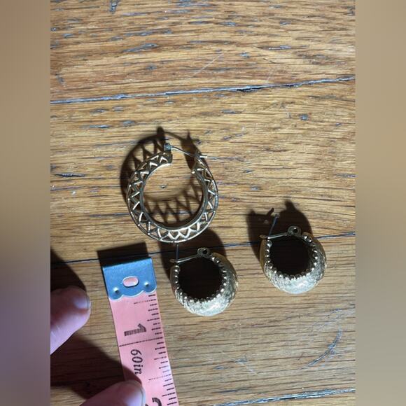 Vintage costume Jewelry Lot - Hoops and Dangles - Picture 7 of 9